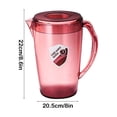 thumbnail image 3 of EGNMCR Kitchen Gadgets, Kitchen Accessories Clear Plastic Pitcher With Lid Clear Water Pitcher For Cold Drinks Iced Tea Pitcher For Lemonade Iced Tea Milk Beverages Plastic Cold water bottle, 3 of 6