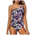 thumbnail image 1 of TJAZFJPA 1 Piece Swimsuit with Skirt Cover up Women One Shoulder 1 Piece Swimsuit for Women Bathing Suits Full Coverage Keyhole Swimwear Plus Size 1 Piece Swimsuit for Women, 1 of 8