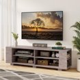thumbnail image 2 of Costway 59" Wood TV Stand Console Storage Entertainment Media Center with Shelf Grey, 2 of 9