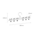 thumbnail image 3 of DOLITY Multi-Purpose Clothes Hanger Organizer Drying Rack Polypropylene Anti-Skid Space White gray, 3 of 9