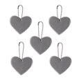 thumbnail image 1 of EGNMCR Travel Equipment 5PCS Reflective Pendant Outdoor Reflective Pendant Heart Shaped Reflective Suitable For Backpack Riding Walking Running the Reflector, 1 of 1