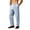 Light Blue, variant on Viluyesy Men's Dress Pants Stripe Printed Wide Leg Business Trousers Breathable Straight Fit Office Pants White Size 3XL