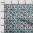 thumbnail image 2 of oneOone Cotton Cambric Turquoise Green Fabric Abstract Geometric With Texture Craft Projects Decor Fabric Printed By The Yard 56 Inch Wide, 2 of 4