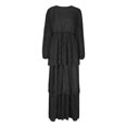 thumbnail image 4 of Gspmoly Robes pour Femmes, Robe Décontractée de Fête pour Femmes en Dentelle à Taille Cintrée à Manches Longues à Col Rond, Robes de Cocktail pour Femmes Offres du Jour, 4 of 6