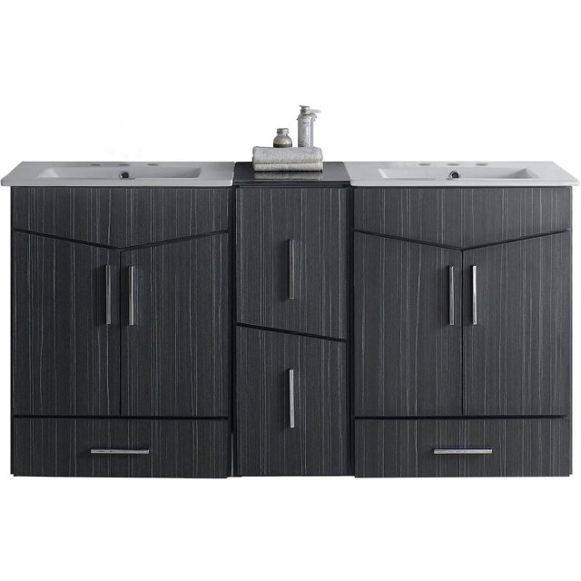 Imaginations Américaines 61,5 pouces W Vanity Set Gris