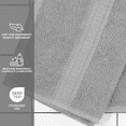 thumbnail image 4 of Mainstays Basics 8pk Washcloth Set, Charcoal, 4 of 5