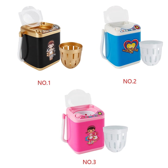 Mini Brosses de Machine à Laver Multifonctions pour Enfants Laveuse Jouet de Lavage pour Enfants Éponge Beauté Brosses de Lavage de Simulation Laveuse Jouets de Jeu d'Imitation