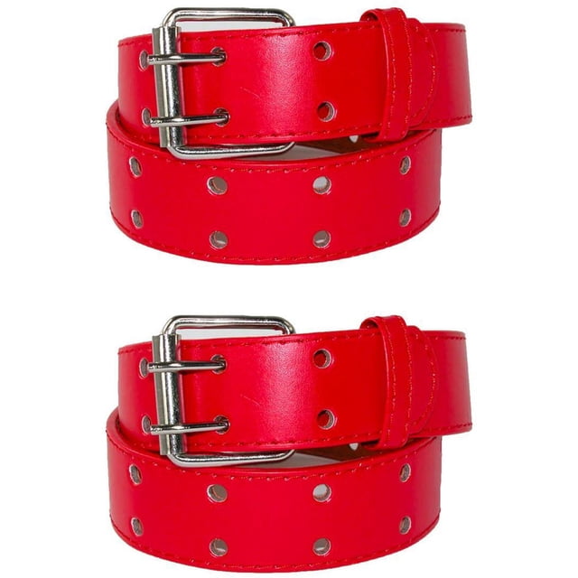 CTM® Kids' Leather Two Hole Jean Belt