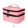 thumbnail image 3 of Thinsony Nail Polish Organizer Bag Sturdy Durable And Designed With In Mind Widely Uesd pink 1Set, 3 of 6