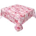 thumbnail image 5 of Valentines Day Tablecloth 60 Inch Square, Pink Love Hearts Table Cloth Romantic Valentine''s Day Tablecloth Dust-Proof Wrinkle Resistant Rustic Tablecloth for Home Dining Room Party, 5 of 5