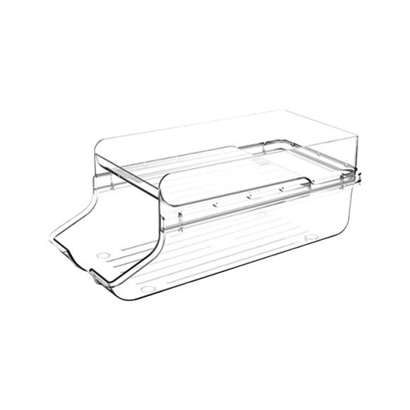 Meitianfacai Japanese Refrigerator Beverage Storage Box Food Grade Double Beer Drink Can Storage Rack Kitchen Sorting Storage