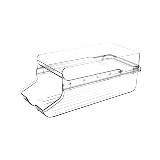 EGNMCR Closet Organizers and Storage, Storage Trunks & Bag Japanese Refrigerator Beverage Storage Box Food Grade Double Beer Drink Can Storage Rack Kitchen Sorting Storage a Crisper