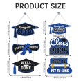 thumbnail image 3 of ZTTD 2Pcs Graduation Door Hanger Decor Graduation Hanging Signs Class 2025 Paper Congrats Grad Signs for Graduation for Indoor Outdoor Decor Home Decor Hangs, 3 of 7