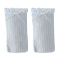 thumbnail image 1 of CSChome Stockings 1 Pair Japanese Style Ruffle Trim Bowknot Decor Women Stockings Retro Solid Color Hollow Jacquard Long Princess, 1 of 7