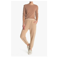 thumbnail image 1 of Lush Women's Faux Shearling Teddybear Jogger Pants In Taupe Size M, 1 of 1
