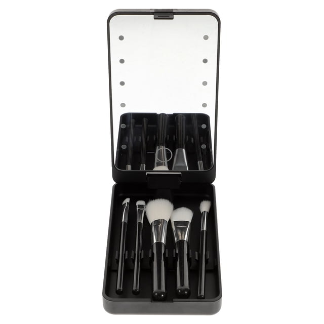 Étui Porte-Cils Boîte de Rangement pour Cils avec Miroir de Maquillage et Lumière DEL