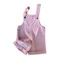 thumbnail image 1 of Plebaso Combinaison Short Décontractée d'Été Sans Manches pour Filles, Couleur Unie, à Bretelles Spaghetti, avec Poches, 1 of 6