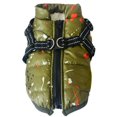 thumbnail image 1 of Dog Coat with Harness Winter Dog Coat Fleece Dog Jacket Waterproof Dog Coat Zipper Dog Jacket Puppy Coat with Reflective Harness for All Dogs Green Large, 1 of 11