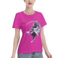 thumbnail image 2 of T-Shirt Basique à Manches Courtes pour Femmes Demon Slayer Ninja Papillon, 2 of 6