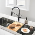 thumbnail image 1 of Stylish Tivoli One-Handle Matte Black Pull Down Kitchen Faucet Height 16¾" K-149N, 1 of 14