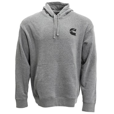 Cummins Chandail à Capuche en Polaire Unisexe Gris en Mélange de Coton Confortable TG CMN5001