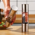 thumbnail image 4 of Dvkptbk Black Pepper Grinder Pepper Grinder Set Double Head Pepper Grinder Manual Pepper Mill Grinder Refillable Pepper Grinder Kitchen Utensils & Gadgets, 4 of 8