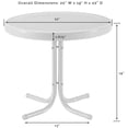 thumbnail image 2 of Afuera Living Table d'Appoint de Patio Contemporain en Métal, Bleu Pastel, 2 of 6
