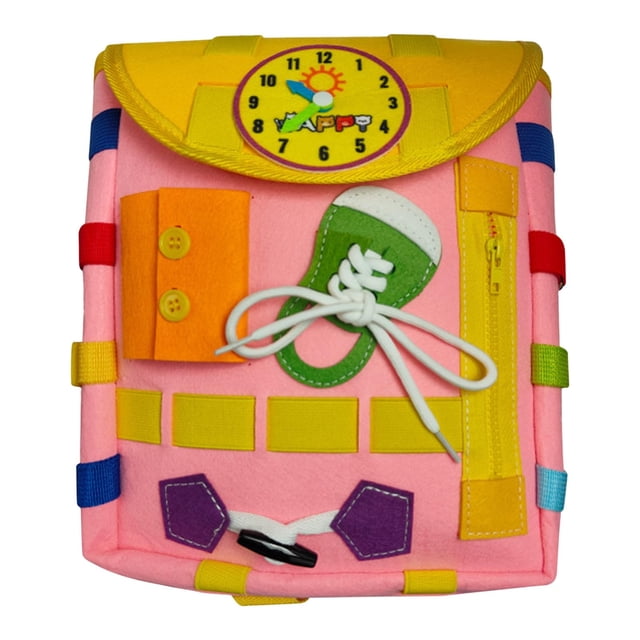 Meitianfacai Early Childhood Education Bag Educational Activity Learning Board Toy Busy Board Backpack