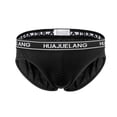 thumbnail image 1 of Fridja Men's Charming Solid Color Low Waist Briefs Underpants Lightweight Pouch Briefs Pack, 1 of 2