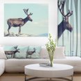 thumbnail image 3 of Design Art Large Reindeer in Norway Canvas Print, 3 of 3
