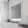 thumbnail image 4 of Self-Adhesive Pleated Blinds Half Blackout Window Curtains Grey (90x180cm), 4 of 6