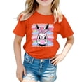thumbnail image 1 of XDZJLR T-Shirts Filles Enfants Graphique de Pâques Coupe Ample Manches Courtes Col Rond pour Garçons Vêtements 8-9 Ans, 1 of 4