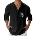 thumbnail image 2 of Shirt Top down Graphic T Shirt Men Mesh Sleeve Shirt Microfiber Tee Shirts for Men Printed Sleeve Long Sleeve Lightweight Shirt Men Mens Short Sleeve Crotch Shirt Button down Romper Button Romper Men', 2 of 4