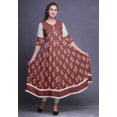 thumbnail image 2 of Bimba Kurti Longue Imprimée pour Femmes Robe Anarkali Indienne Haut Tunique Décontracté, 2 of 5