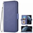 thumbnail image 1 of Iphone 11 Pro Cover Rfid, Iphone 11 Pro Protective Cover, Shockproof Mobile Phone Cover Stand Function Thickened Tpu Card Pocket Magnetic Closure Flip-Up Cover for Iphone 11 Pro (5.8 Inches) Blue, 1 of 7