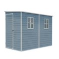 thumbnail image 4 of 8x4ft Grey Resin Outdoor Storage Shed - Durable Patio & Garden Storage with Lockable Door & Windows | Weather-Resistant, Easy Assembly Shed, 4 of 8