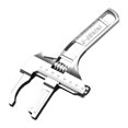 thumbnail image 3 of Reversible With 6 68mm Jaw Opening Multifunctional Bathroom Tool Basin Set Thin Slim Jaw Adjustable Faucet Tool Screwdriver Bit Set Toolboxes 4 Piece Screwdriver Set College Student Hook And Pick Set, 3 of 3
