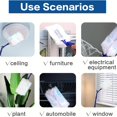 thumbnail image 3 of 1 Set, Plumeau Rétractable 360° Multifonction - Brosse Électrostatique Jetable avec 1 Long Manche, 1 Manche Court, et 20 Recharges pour Lessive, Meubles, Voiture, Clavier, Rentrée Scolaire, 3 of 5