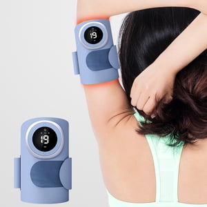 YIMWNYI Arm Hot Massage Instrument, Vibration Massager, Muscle Relief, Portable Heat Therapy, Wireless Arm and Leg Massager, Compact Relaxation Device