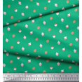 thumbnail image 2 of Soimoi Tissu Crêpe polyester Vert Imprimé Fruits de Chêne au Mètre 52 Pouces de Large, 2 of 3