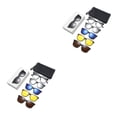 thumbnail image 2 of Transemion 5piece Magnetic Clip On Glasses Stable Fixation Dual-purpose For Eyeglasses And Smooth Line PC Frame Type 2 2Set, 2 of 6