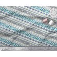 thumbnail image 3 of Soimoi Green Polyester Crepe Fabric Rose & Wild Animal Skin Patchwork Printed Fabric 1 Yard 52 Inch Wide, 3 of 3