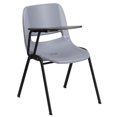thumbnail image 1 of Bowery Hill Chaise d'Appoint Ergonomique en Coquille, Gris, 1 of 8