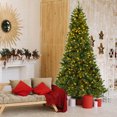thumbnail image 3 of Gymax 8 FT Pre-Lit Artificial Christmas Tree Hinged Xmas Tree w/ 1498 Branch Tips & 880 LED Lights, 3 of 10