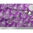 thumbnail image 3 of Soimoi Georgette Viscose Fabric Leaves & Floral Block Decor Fabric Printed Yard 42 Inch Wide, 3 of 3