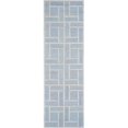 thumbnail image 1 of HomeRoots 353993 2 ft. 3 in. x 7 ft. 6 in. Runner Wool Ice Blue Area Rug, 1 of 1