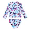 thumbnail image 1 of CNKOO Toddlers and Baby Girls‘ 2-Piece Assorted Rashguard Sets For 1-6T, 1 of 10