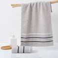 thumbnail image 1 of Todaioua Striped Cotton Towel 13x28 Inches - High Absorbency Bath Beach Towel for Gym, Swimming Pool, Spa Use, Soft Thick Household Bathroom Linens, Multiple Color Options​​, 1 of 7