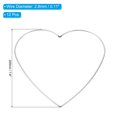 thumbnail image 2 of Unique Bargains Dream Catcher Rings, 12 Pcs Metal Heart Shape Macrame Wreath Floral Ring Hoop, Silver, 2 of 6