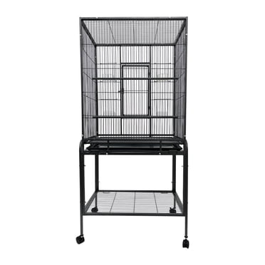 INTBUYING Medium Cage Parrot Cage Bird Breeding Cage with Casters